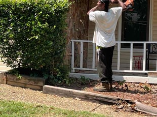 Bush Trimming by Curtis Stewart for James K. in Maumelle, AR