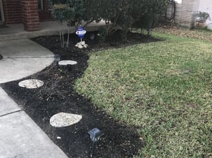 Landscaping by Miguel Garcia for John J. in San Antonio, TX