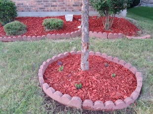 Mulching by Emma Perales for Gregg P. in Euless, TX