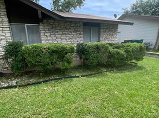 Bush Trimming by Jacob Clay for Kevin B. in San Antonio, TX