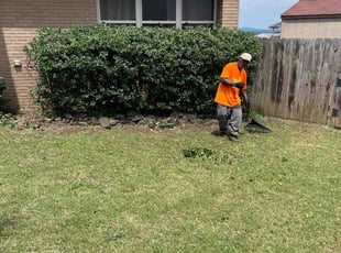 Bush Trimming by Brian McMiller for DAVID B. in Maumelle, AR