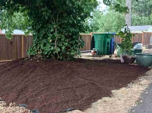 Mulching by Brandon Hill for Rose S. in Portland, OR
