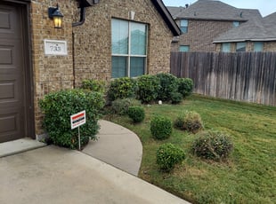 Bush Trimming by Chris Reist for Michael W. in Saginaw, TX