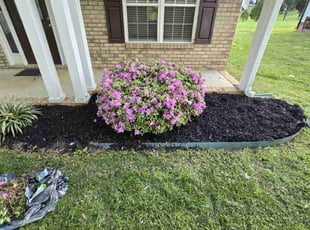 Mulching by Lucas Davis for Tahitia H. in China Grove, NC