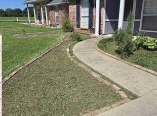 Weeding by Dominique Richard for Harold R. in Broussard, LA