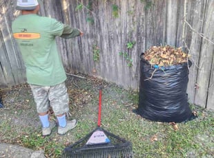 Leaf Removal by Jonathan Jones for Carolyn T. in Covington, LA