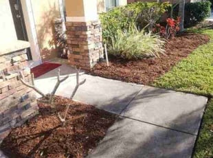 Mulching by Steve Hughes for Kyle P. in West Melbourne, FL