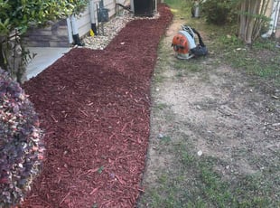 Mulching by Louis Sampson for Heather T. in Mableton, GA