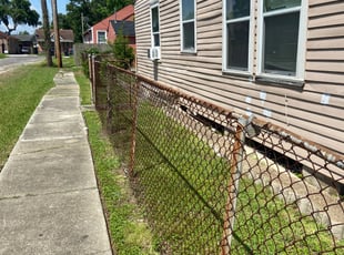 Weeding by Patrick McGuire for Tarik T. in New Orleans, LA