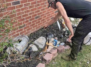 Weeding by Justin Shugrue for Jimmy S. in La Vergne, TN