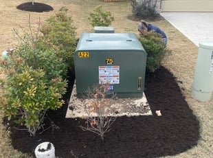 Mulching by Chris Carr for Mike M. in Leander, TX