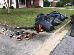 Leaf Removal by Joseph Bello for Elaine J. in Warner Robins, GA