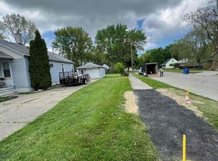 Sarah M.'s grass cutting service result