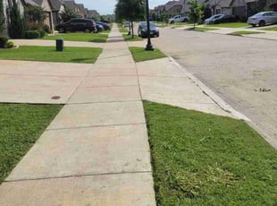 Kim J.'s grass maintenance service result