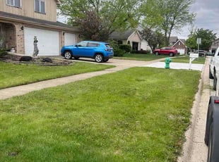 Chad K.'s grass cutting service result