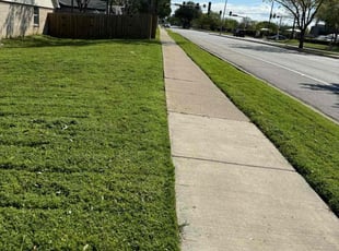 Amy R.'s grass cutting service result