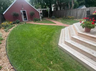 Pam F.'s grass cutting service result