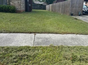 Kim S.'s grass cutting service result