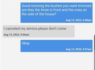 Jessica G.'s Bush Trimming service result