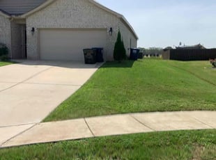 Christina C.'s grass cutting service result