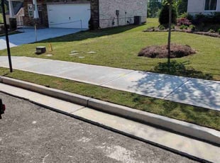 Erica B.'s grass maintenance service result