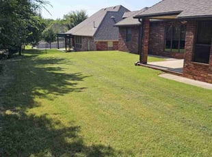 "Crystal B.'s lawn care service result