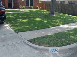 Harolyn J.'s lawn maintenance service result