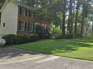 James T.'s lawn maintenance service result