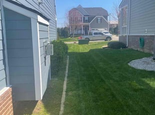 Kim C.'s lawn maintenance service result