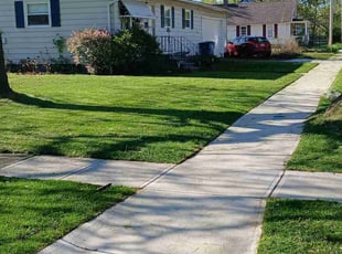 Janet F.'s lawn maintenance service result