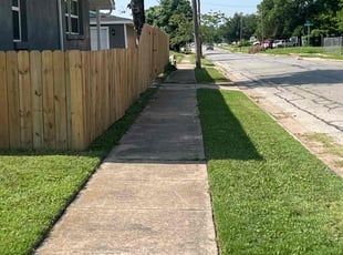 Lindsey P.'s grass cutting service result