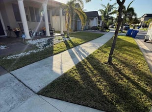 Crystal A.'s lawn care services service result