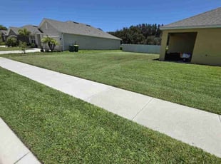 Samuel J.'s grass maintenance service result