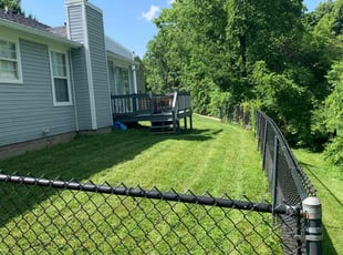 "Gloria C.'s grass maintenance service result
