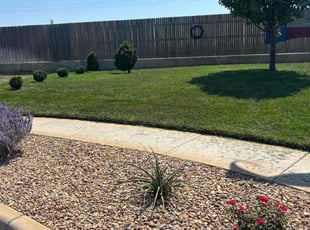 Rebecca W.'s turf maintenance service result