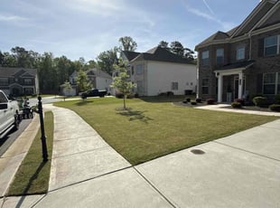 Teasha S.'s grass maintenance service result