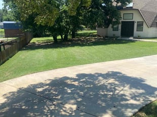 Richelle C.'s grass cutting service result