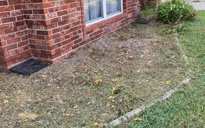 Photo of Jennifer W.'s yard after getting landscaping in Piedmont, OK