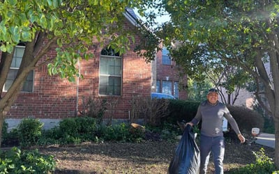 Photo of Lisa B.'s yard after getting landscaping in Cedar Creek, TX