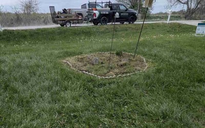 Photo of Brian S.'s yard after getting landscaping in Indianola, IA