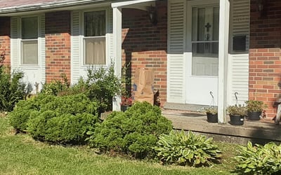Photo of Crystal H.'s yard after getting landscaping in Ashley, OH