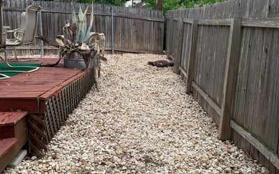 Photo of James L.'s yard after getting landscaping in Schwertner, TX