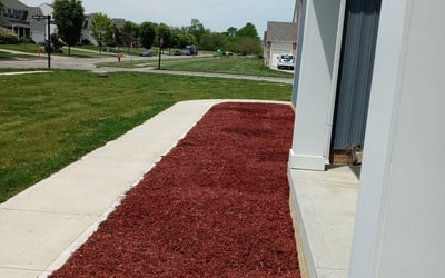 Photo of Melissa M.'s yard after getting landscaping in Corning, OH
