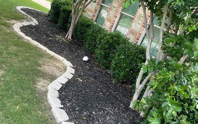 Photo of Andrea S.'s yard after getting landscaping in Roanoke, TX