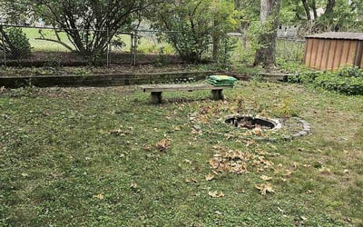 Photo of Melanie R.'s yard after getting landscaping in Mayer, MN