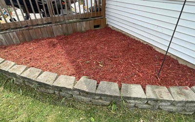 Photo of Pamela W.'s yard after getting landscaping in Charlotte, MI