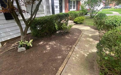 Photo of Eve B.'s yard after getting landscaping in Union Furnace, OH