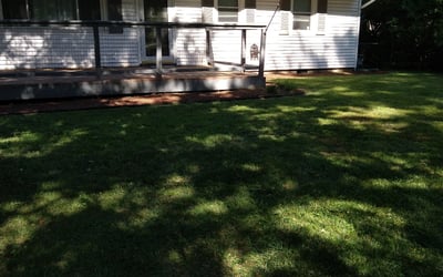 Photo of Jason L.'s yard after getting landscaping in Bucyrus, KS