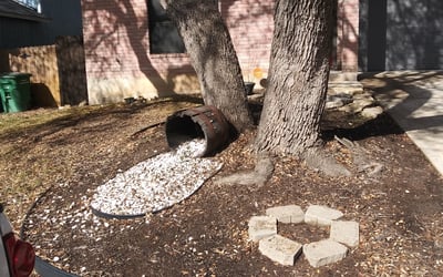 Photo of Andrew E.'s yard after getting landscaping in Stockdale, TX