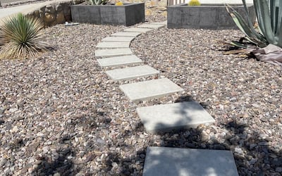 Photo of Christopher A.'s yard after getting landscaping in Canutillo, TX